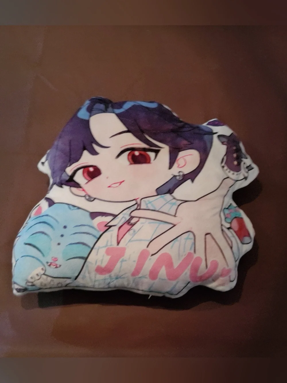 Anime Character Decorative Throw Pillow in Purple, Pink, Blue